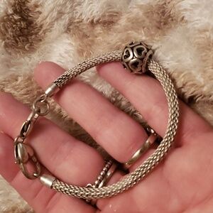 Brighton Silver Charm Bracelet with Charm
